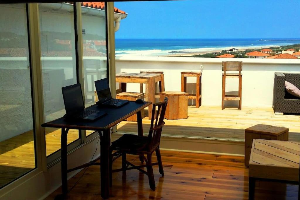 T2 à Anglet grande terrasse vue mer, plage à pied. Exterior foto